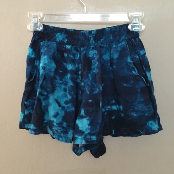 Blue Tie Dye Shorts