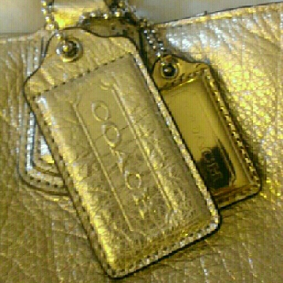Metallic Gold Coach Purse
