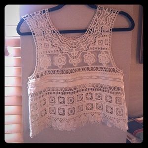 Lovely 153 Crochet Tank Top