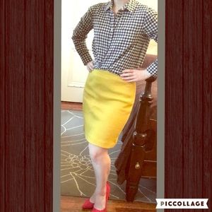 Yellow Pencil Skirt