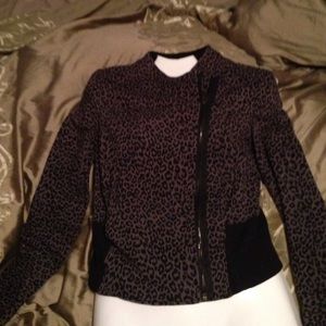 Express cheetah print jacket