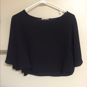 Black crop top