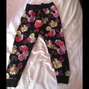 Floral print joggers