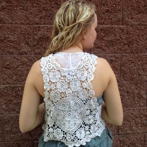 Bohemian Lace Vest