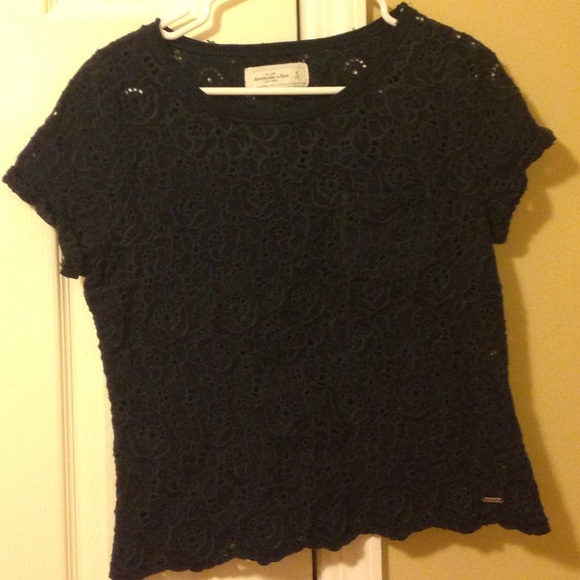 Dark Blue Abercrombie and Fitch Top
