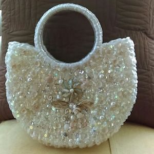 Beautiful straw weaved purse