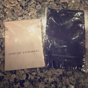 David yurman cleaning cloth and jewelry bag!