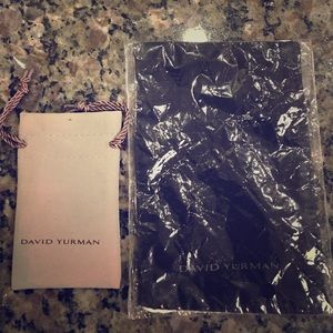 David yurman cleaning cloth and jewelry bag!