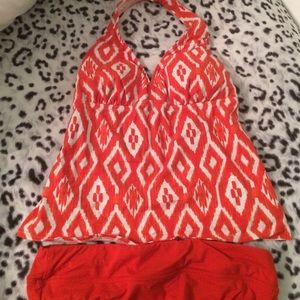 Lands End two piece bathing suit