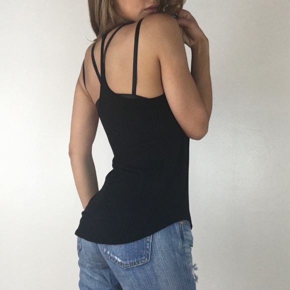 • Reserved • Black Lace Strappy Bralette S - Picture 3 of 4