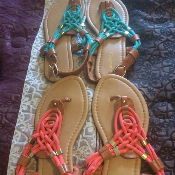 2 pairs of sandals