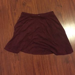 Burgundy skirt