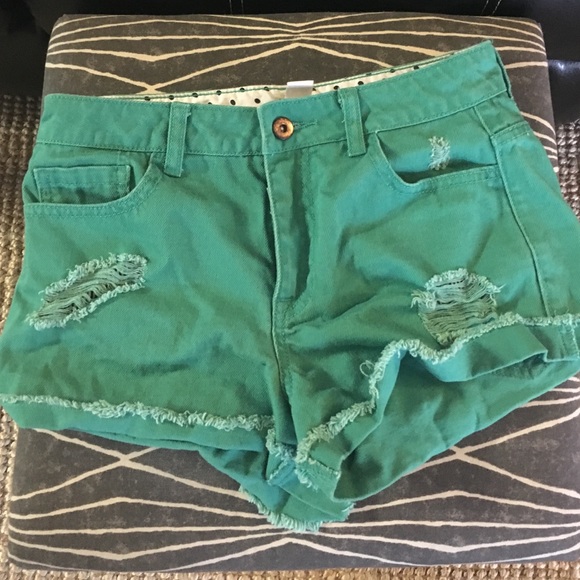 Green shorts