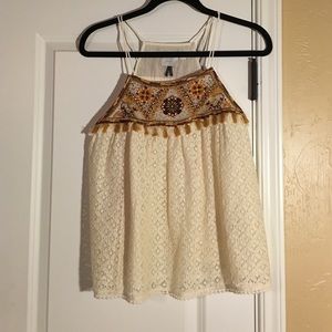Anthropologie detailed tank