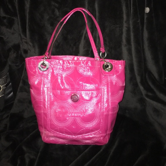 Coach Hot Pink tote