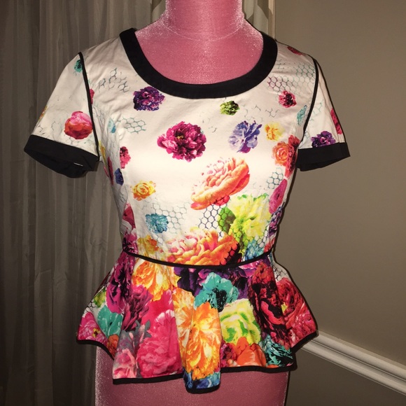 Prabal X Target Floral Peplum Top - Picture 1 of 2