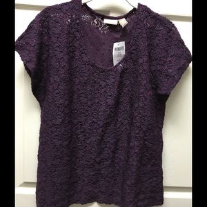 CHICO's Wine lace top - SALE 🔑