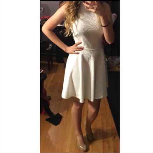 NWT vibe white dress with pearls