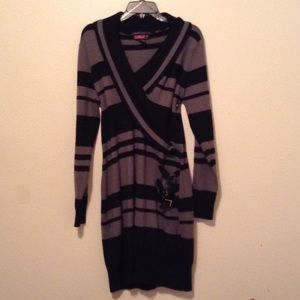Cowl Neck Sweater Dress Jr Plus Women's 16/18