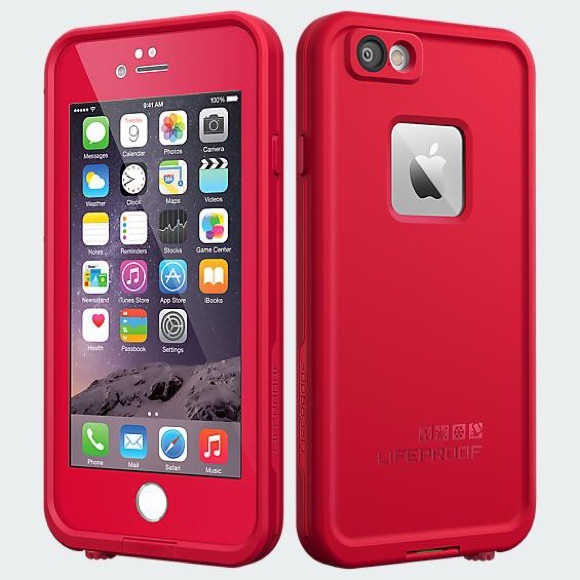 iPhone 6 Red Lifeproof Case!!