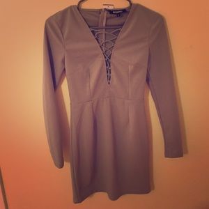 Fitted Gray Dress TRADED