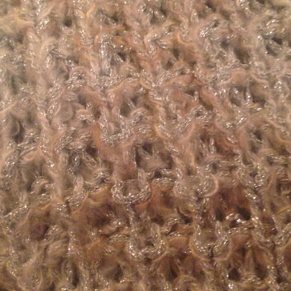 Express Metallic Knit infinity Scarf - Picture 3 of 4