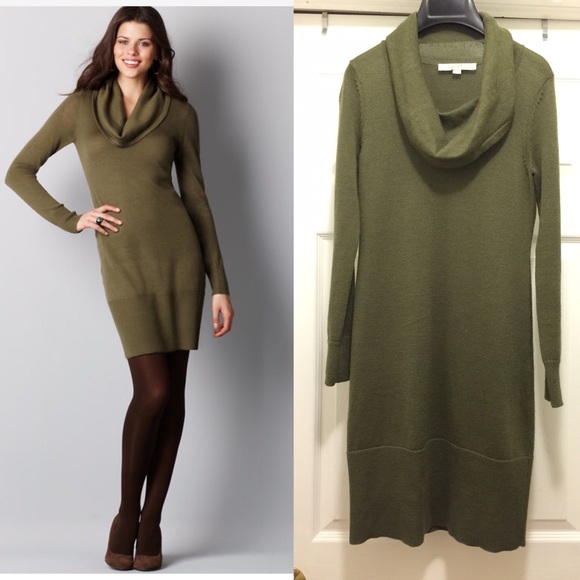 Loft crawl neck sweater dress
