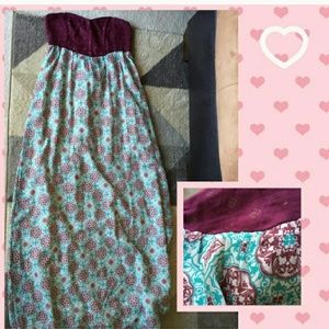 Roxy strapless dress