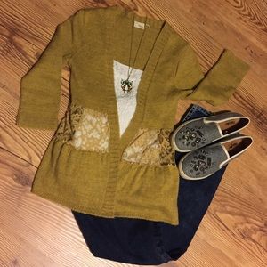 Daytrip Mustard Yellow Cardigan