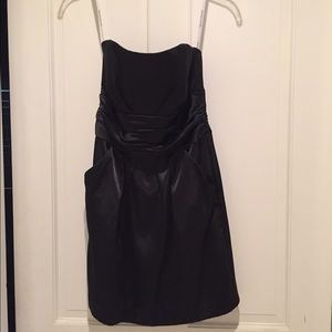 Short Black Charmeuse Dress