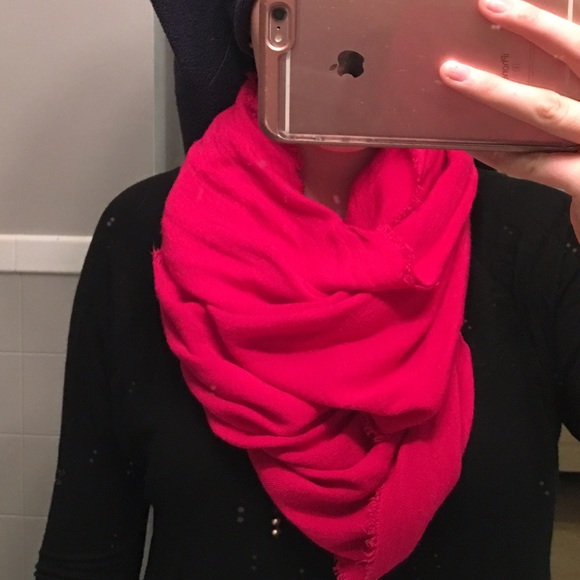 Pink scarf
