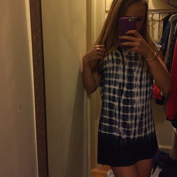 small tie dye mini dress