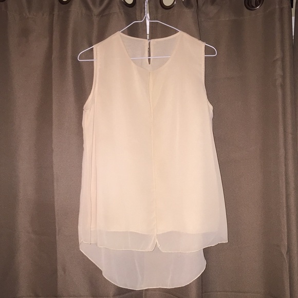 Beige chiffon top