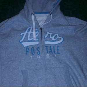 Like new aero grey jacket w/ hood