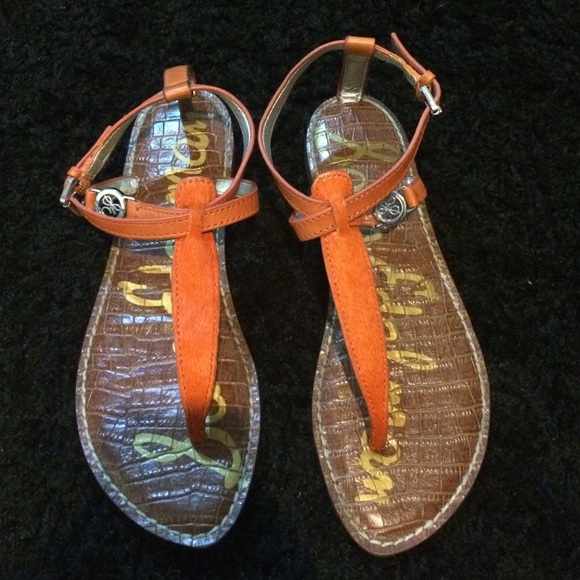 Orange thong Sam Edelman sandals