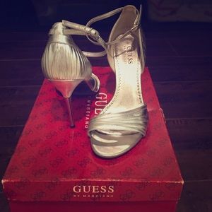 Silver Guess Heels