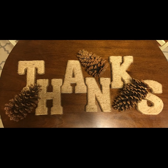 Twine wrapped letters