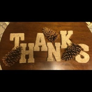 Twine wrapped letters