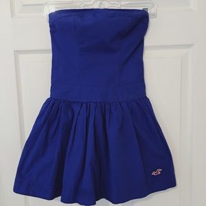 Royal blue mini dress