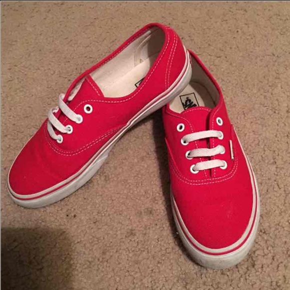Red vans size 5