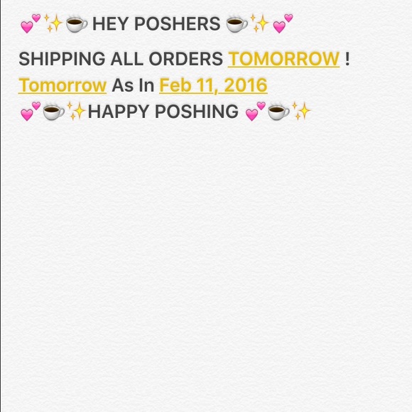 💕✨ SHIPPING TOMORROW 💕✨