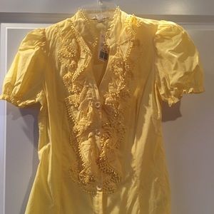 A fun and brand new/never worn yellow top