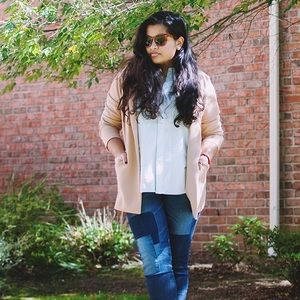 Forever 21 camel boyfriend blazer