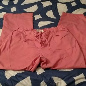Soft light pink greys anatomy woman's scrubs large