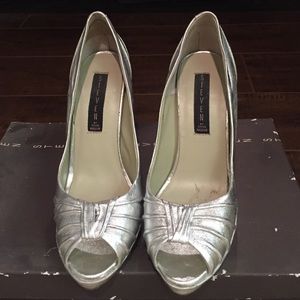 Silver Steve by Steve Madden heels