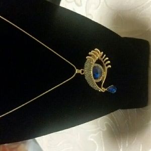 Long Evil Eye pendant