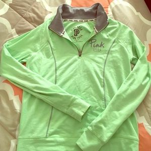 Mint Green Yoga Half Zip VSPINK!!