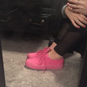 All pink vans