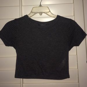 Topshop ribbed crop top