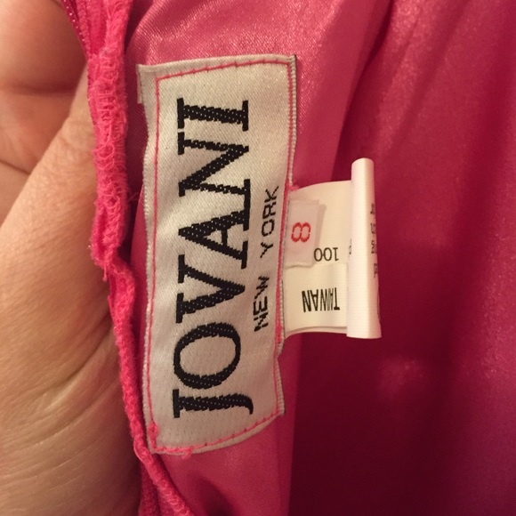 Pink velvet Jovani gown - Picture 4 of 4